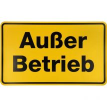 Feuille magnétique ''Außer Betrieb'' 120 x 200 mm