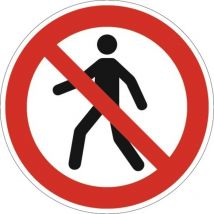 Symbole d'interdiction ASR A1.3/DIN EN ISO 7010 interdit aux piétons plastique