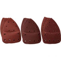 Feuilles abrasives 18 pièces Papier abrasif pour ponceuse multi Parkside ponceuse triangulaire ponceuse delta pms 160 A1 - lidl ian 346213 Dispositif