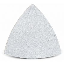 White Feuilles abrasives auto-agrippantes, 82 mm, p. Ponceuses delta, Corindon normal (Lot de 50) G240 - Menzer