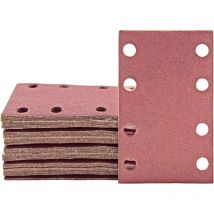 Miotools - Fox Feuilles abrasives auto-agrippantes, 133 x 80 mm, 8 trous, p. Ponceuses vibrantes, Corindon normal (Lot de 50) G180