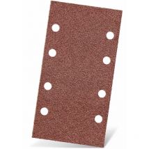 MENZER Red Feuilles abrasives auto-agrippantes, 180 x 93 mm, 8 trous, p. Ponceuses vibrantes, Corindon normal (Lot de 50) G240