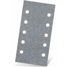 Platinum Feuilles abrasives auto-agrippantes, 230 x 115 mm, 10 trous, p. Ponceuses vibrantes, Corindon semi-supérieur (Lot de 50) G320 - Menzer