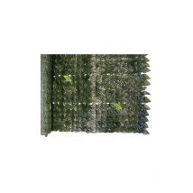 Lifeingarden - Haie artificielle feuilles de laurier en pvc vert 1,5x20 mt feuilles synthe'tiques lavables pour usage exte'rieur