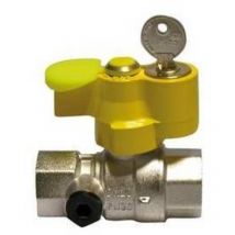 Ff robinet à boisseau sphérique avec serrure et prise de pression