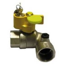 Ff Robinet À Boisseau Sphérique De Gaz Carré Avec Serrure