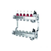 Purmo - FF7MSSD054AKDB5 5 circuits, longueur 353 mm, 2000 ", acier inoxydable, dynamique