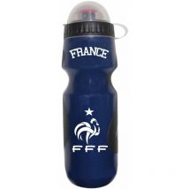 Gourde de sport Fédération Française de Football En plastique Contenance : 600 ml Légère et pratique Bleu et blanc trendyflair