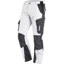 Fhb - Pantalon De Travail Florian Taille 50 Blanc/anthracite