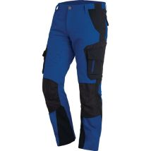 Fhb - Pantalon De Travail Florian Taille 52 Royal / Noir - 125100-3620-52