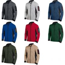 FHB - Strick-Fleecejacke christoph Gr.XXL grau/schwarz