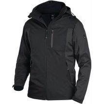 Veste en softshell jannik taille m anthracite/noir 100 % pes