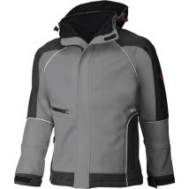 FHB - Softshelljacke walter, grau-schwarz, Gr.L