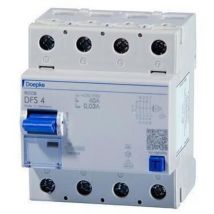 Doepke Fi-schutzschalter A 4p 440v 100a 0,03a 4te Reg Din-schiene 10ka Dfs4100-4/0,03-a