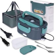 Ontway - Fiambrera térmica 3 en 1 (12 V/24 V/220 v), portátil, 1,5 l, 60 w, para coche, camión, casa o camping.