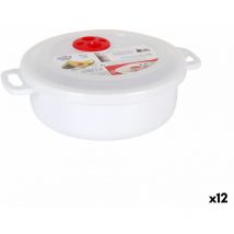 DEM - Fiambrera con tapa para microondas 1,5 l (12 unidades)