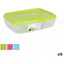 Fiambrera hermética dem rectangular 29,5 x 21,5 x 7,5 cm (12 unidades)