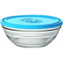 Fiambrera hermética duralex bol red freshbox azul (ø 20 x 8,2 cm) (1,6 l)