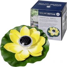 3206-3 solar active WaterLily Yellow Solar-Dekoleuchte led led fest eingebaut Gelb - Fiap