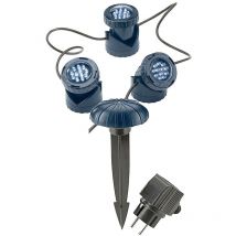 FIAP 3210 Teichbeleuchtung 3er Set LED Dunkelblau