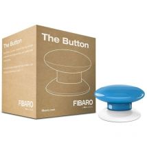 Fibaro FGPB-101-6 pulsante per il controllo di sirene, allarmi e scene configurabili nelle case intelligenti, Colore Blu