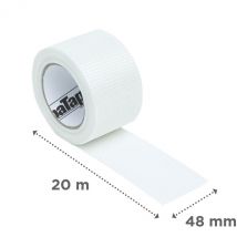 FibaTape Perfect Finish - bande à joint autocollante pour plaque de plâtre 48 mm x 20 m - Adfors