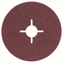 Bosch - 50x Fiberschleifscheibe Expert for Metal Korund 115 mm 22 mm 60 - 2608605466