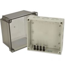 Fibox PCM 175/150 T 6016923 Universal-Gehäuse 180 x 180 x 150 Polycarbonat Lichtgrau (RAL 7035) 1