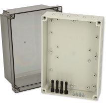 Pcm 200/150 T 6016929 Universal-gehäuse 255 X 180 X 150 Polycarbonat Lichtgrau (ral 7035) 1 - Fibox