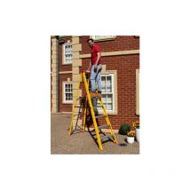 Bps Access Solutions - Fibreglass Swingback Step Ladder, Size 8 Tread