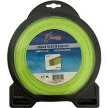 Kawapower - Ficelle carrée 3MM 56MT en nylon pour débroussailleuse