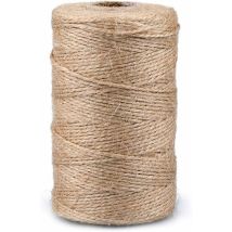 Ficelle 200M Ficelle Jute Ficelles de Jardinage Corde Naturelles Fil de Jute Corde Fine pour Jardiage Décoration de Mariage,Arts Créatifs DIY