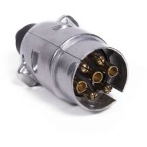 Hepoluz - Fiche métallique de remorque à 7 broches (male, 000508)