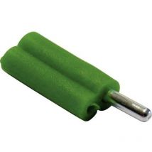 F 2020 Fiche banane mâle, droit ø de la broche: 2 mm vert 1 pc(s) D29537 - Schnepp