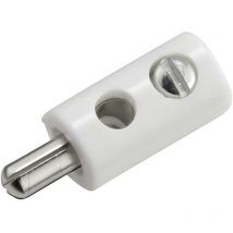 Fiche banane miniature mâle, droit ø de la broche: 2.6 mm marron 1 pc(s) D98905 - Kahlert Licht