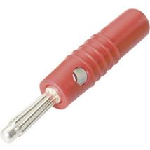 Fiche banane mâle ø de la broche: 4 mm Schnepp l 4004 l rot rouge 1 pc(s) D20934