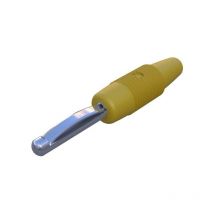 Sks Hirschmann - Fiche banane mâle ø de la broche: 4 mm von 20 930047103 jaune 1 pc(s) D27444