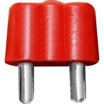 Fiche banane mâle double ø de la broche: 2.6 mm Beli-beco 61/15rt rouge 1 pc(s) W093661