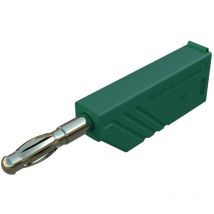 Sks Hirschmann - Fiche banane mâle ø de la broche: 4 mm las n ws grün Au 934100704 vert 1 pc(s)