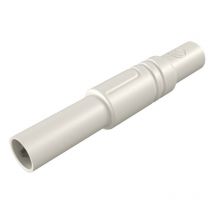 Sks Hirschmann - Fiche banane mâle de sécurité ø de la broche: 4 mm las s g 934097107 blanc 1 pc(s) D28946