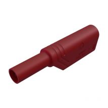 Fiche banane mâle de sécurité ø de la broche: 4 mm Sks Hirschmann las s ws 934099101 rouge 1 pc(s) D23758