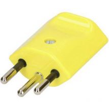 Max Hauri Ag - fiche dalimentation suisse 132607 plastique 250 v jaune 1 pc(s)