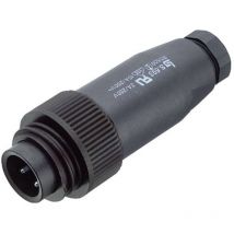 99-4221-00-04 Cosse cylindrique mâle mâle, droit Nombre total de pôles: 3 + pe Série (connecteur rond): 693 1 pc - Binder