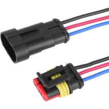 Fiche de connecteur électrique étanche à 3 broches pour voiture - Sjlerst