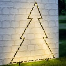 Fiche de jardin tanne avec 175 led - 65 x 53 cm