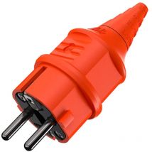 Mennekes - Fiche électrique mâle avec terre 10837 plastique 230 v orange IP44