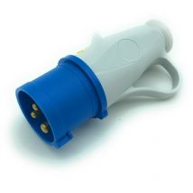 Planet Shop - Fiche industrielle cee 2P+E 16A-6h 200-250V Gris