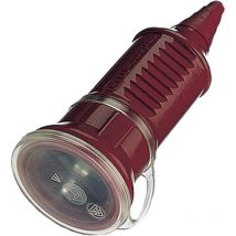 Mennekes - Fiche électrique femelle avec terre 10844 plastique 230 v rouge IP44