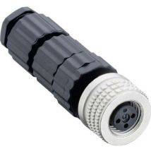 Connecteur M8 confectionnable pour capteurs (miniquick) Hirschmann elka 3008 v 933 366-100-1 noir (ø x l) 13 mm x 43.5 mm 1 pc(s