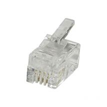 Econ Connect - Fiche modulaire mâle MPL44R RJ10 mâle, droit Pôle: 4 transparent(e) 1 pc(s) Y721421